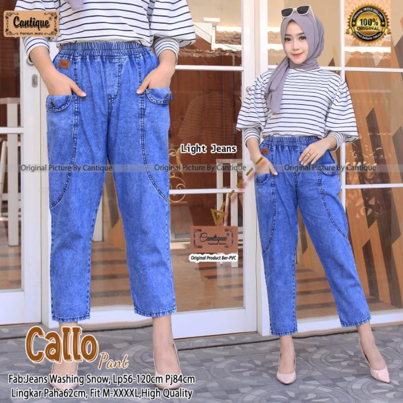 callo pant celana baggy jeans wanita by cantique