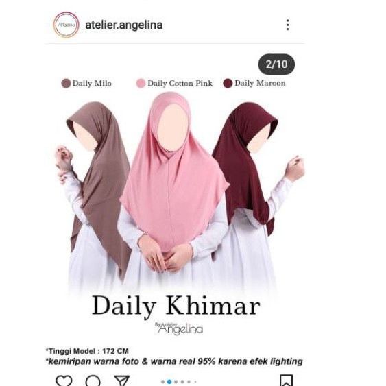 DAILY KHIMAR ATELIER ANGELINA edisi Agustus 2020