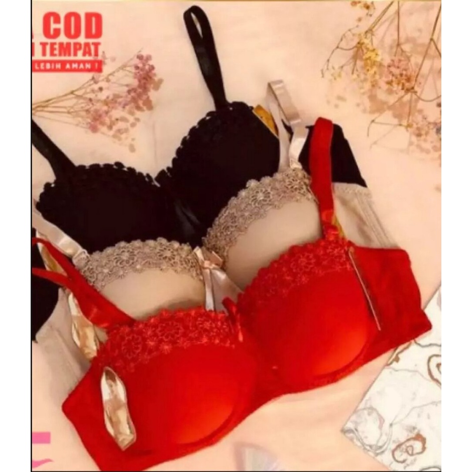BRA BH KAWAT RENDA BUSA PUSH UP KAIT 3 REAL PICTURE