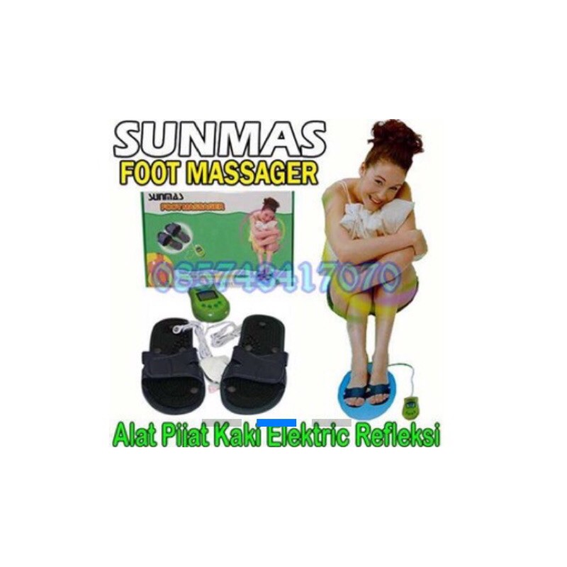 SUNMAS FOOT MASSAGER (ALAT PIJAT REFLeKSI ELEKTRIC)