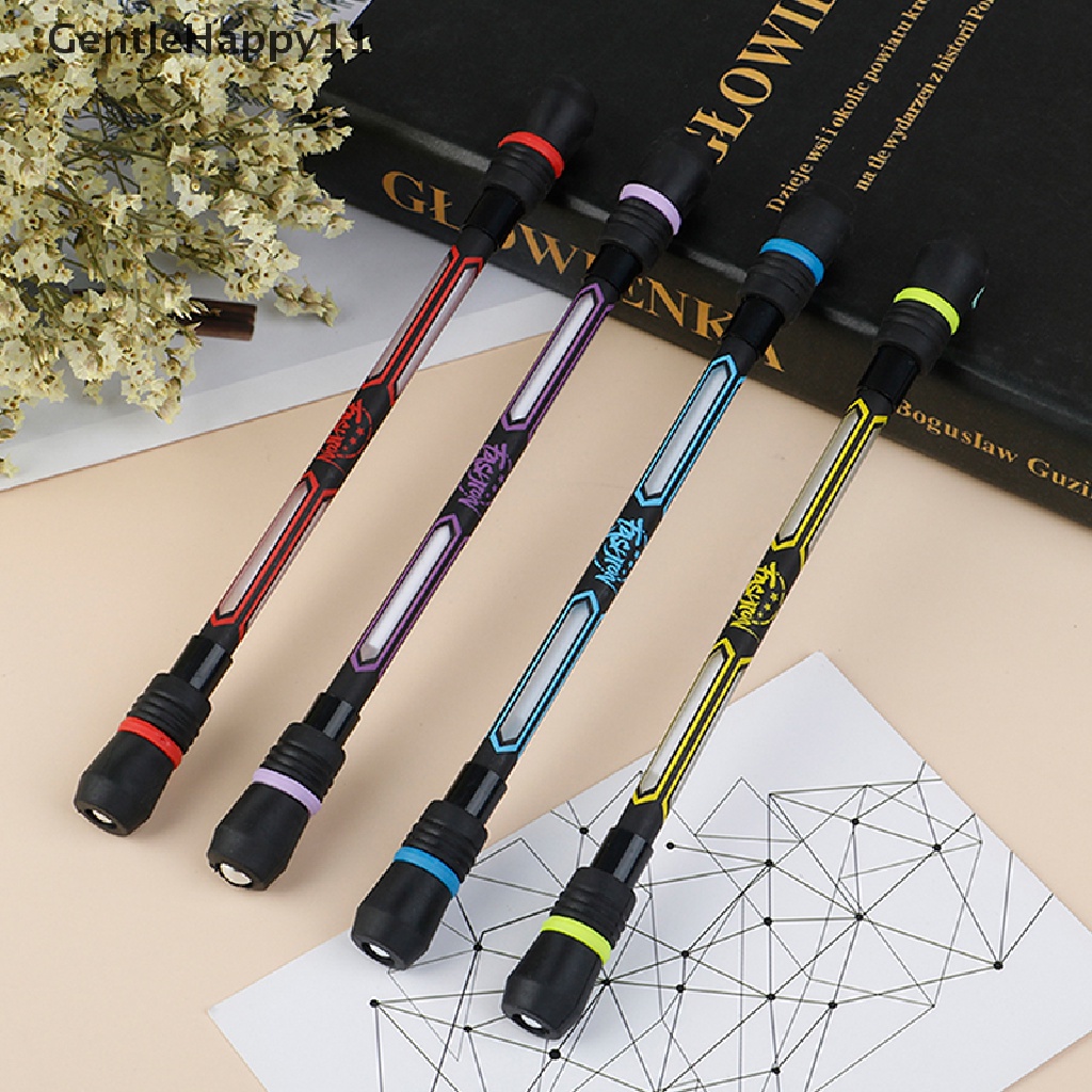 Gentlehappy Mainan Fidget Pen Putar Bahan Plastik Anti slip Untuk Penghilang Stress