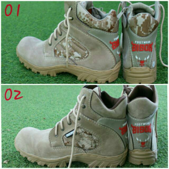 Sepatu delta gurun 6inch,Bison Original Safety Murah,Sepatu Boots Safety,Sepatu Kerja,Sepatu Pria