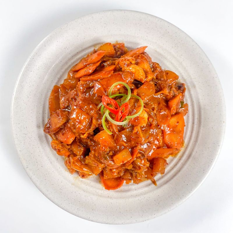 

Dakgalbi with rice