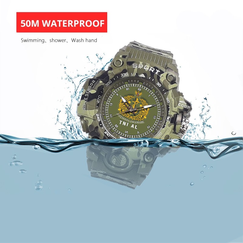 (SPECIAL EDITION) JAM TANGAN LOGO TNI-AL WATER RESISTANT NO.3