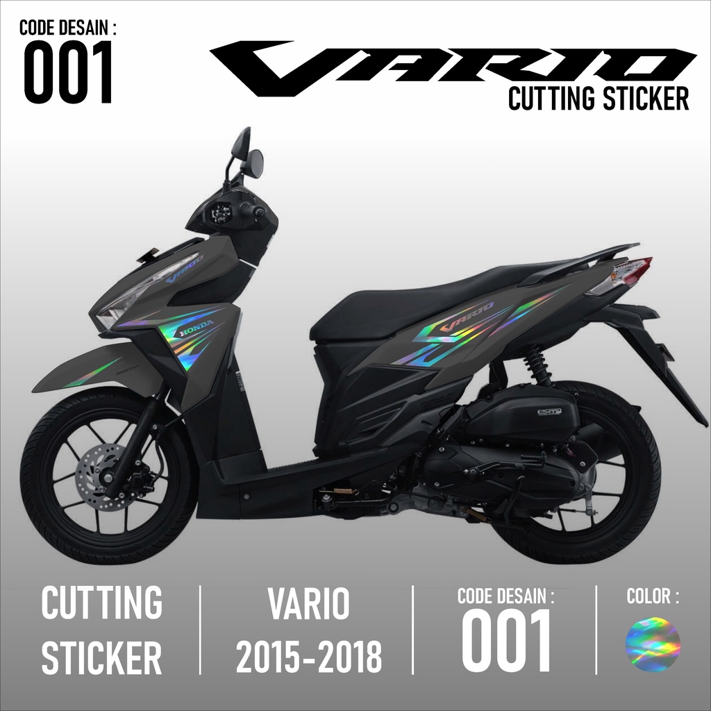 Cutting Sticker Vario  - Aksesoris Motor Cuting Honda Vario 125 & 150 Skotlet Stiker Striping Lis Va