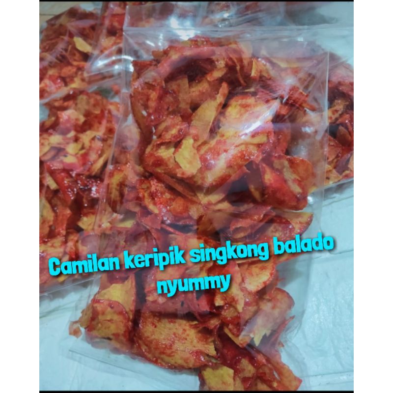 

Camilan keripik singkong Balado hot spicy