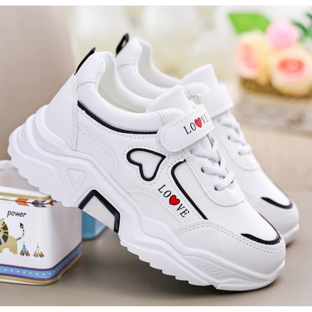 JS - SEPATU SNEAKERS ANAK WANITA LOVEABLE AS162