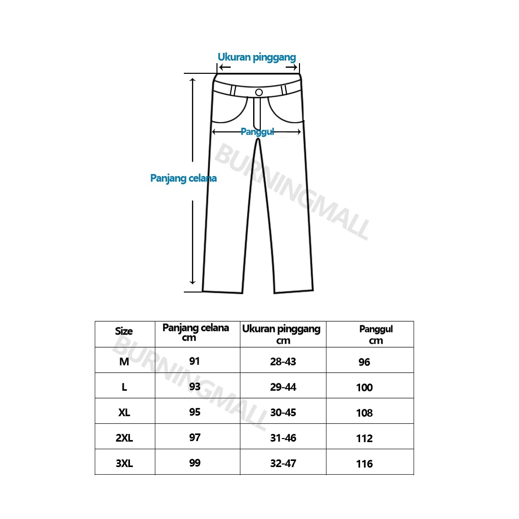 2022 TERBARU CELANA JEANS BIRU POLOS TALI DI BAWAH PINGGUNG LONGGAR PRIA FASHION NORMAL STYLE IMPORT