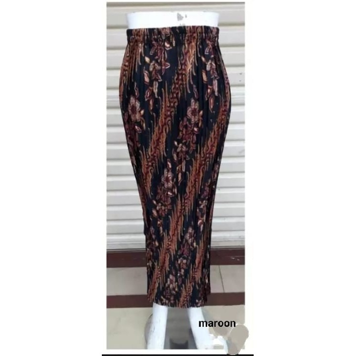 Terlengkap] Rok Plisket Batik - Original / Bawahan Kebaya / Rok Songket Prisket