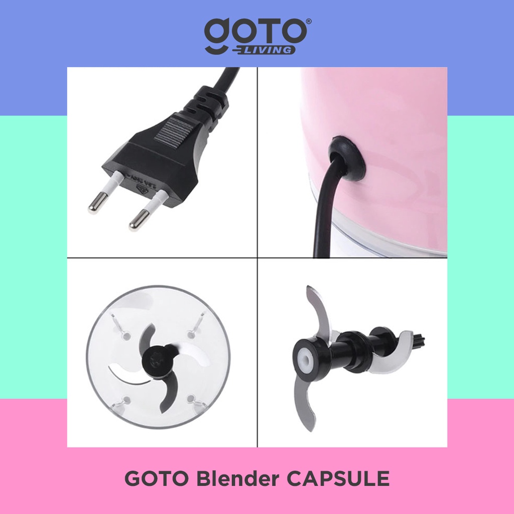 Goto Capsule Blender Cutter Quatre Kapsul Penggiling Daging-4