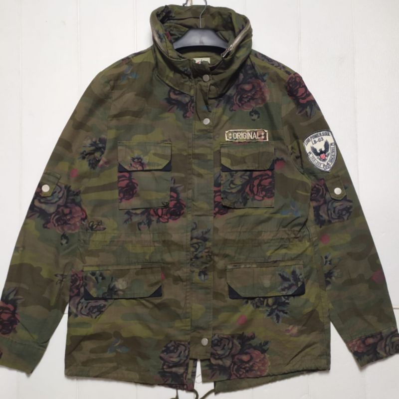 JAKET PARKA FISHTAIL M65 OTT CAMOUFLAGE SIZE M