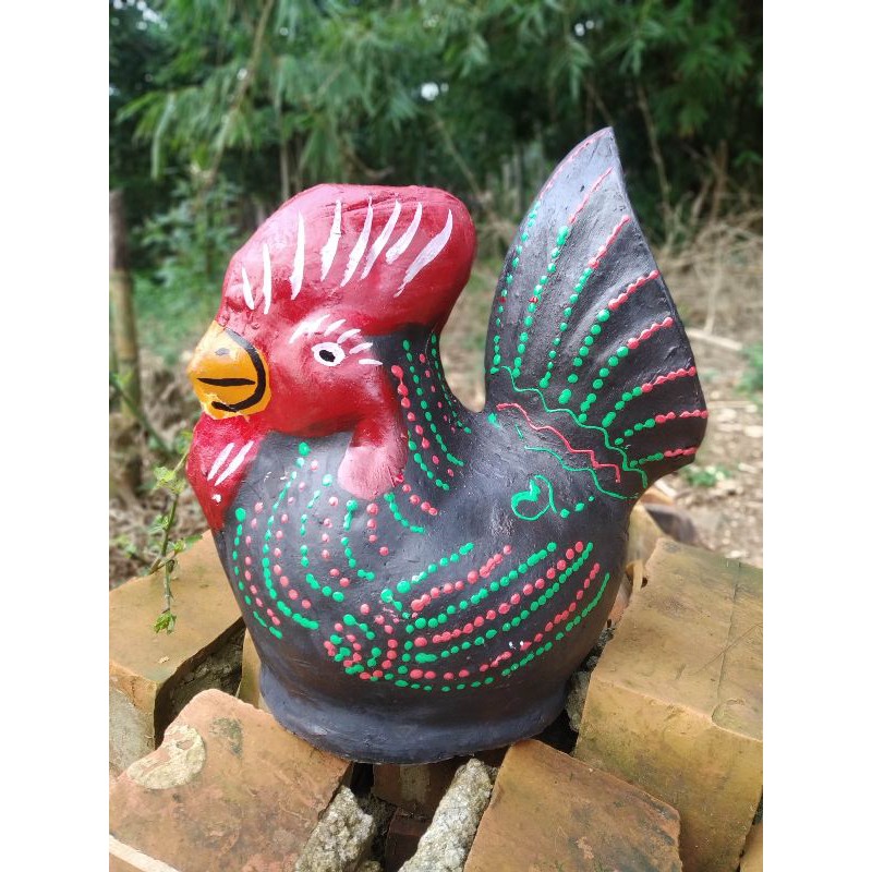 Celengan Ayam Tanah Liat
