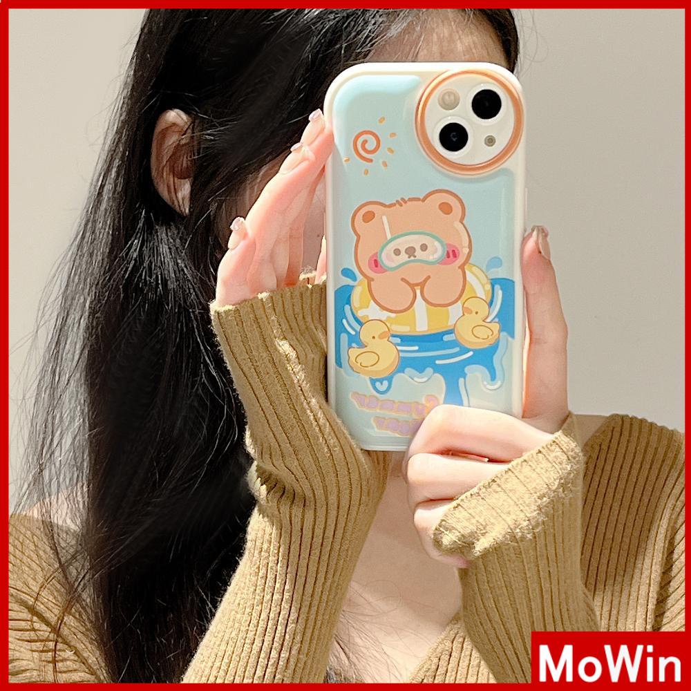 iPhone Case TPU Silicone Soft Case Airbag Shockproof Protection Camera Bear Rabbit Cartoon Cute Compatible For iPhone 11 Pro Max 13 Pro Max 12 Pro Max 7Plus xr XS Max