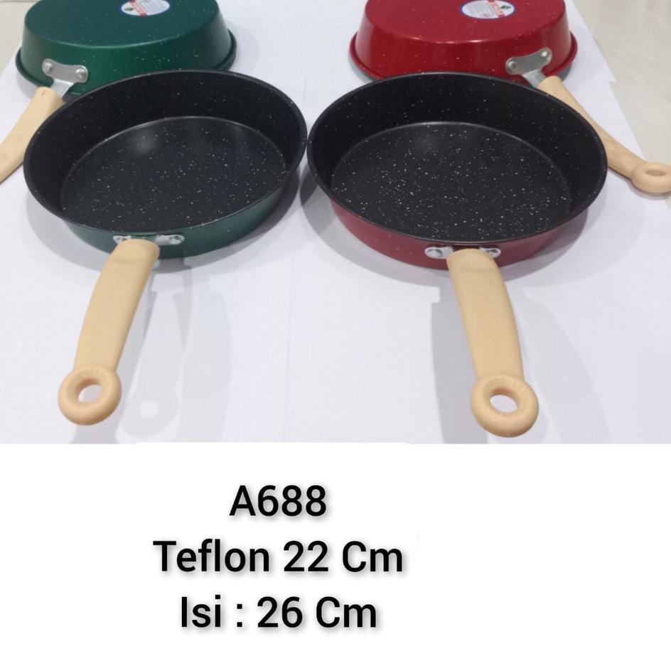 TEFLON ANTI LENGKET WAJAN TEPLON DATAR ✓