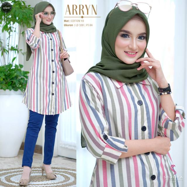 Tunik kekinian super nyaman arryn by shofiya