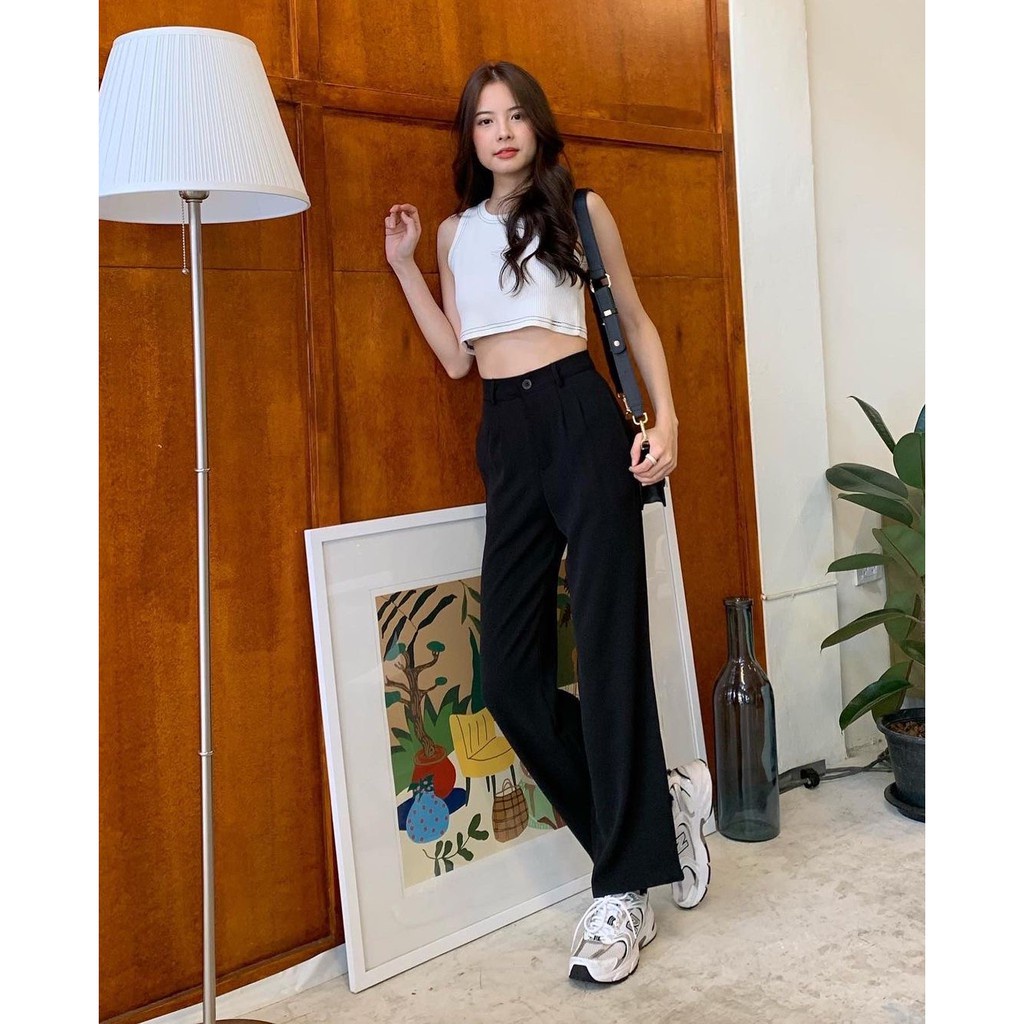 BEFAST - ZEC OOTD Wanita Celana Panjang MIRYA / Penny Pant / Celana Ala Style Korean / Celana Panjang Viral 2021 / Celana Panjang Polos Banyak Warna