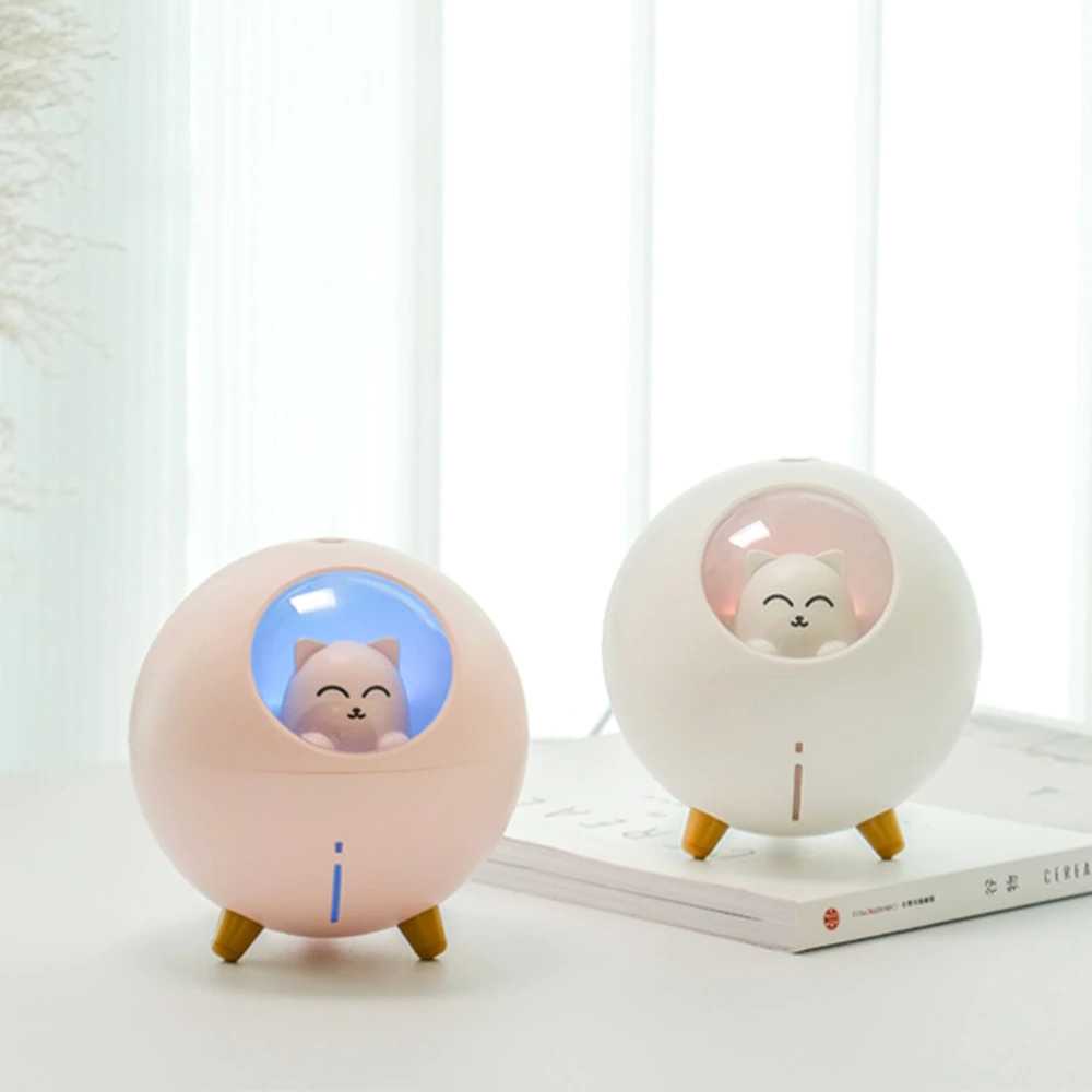 Diffuser Humidifier Lampu Tidur Cute Pewangi Ruangan