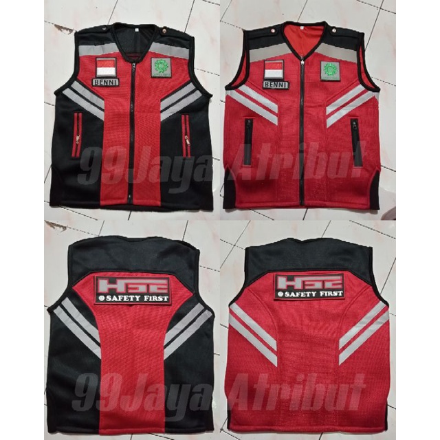 ROMPI HSE MERAH, ROMPI K3 TEBAL, ROMPI SAFETY MERAH