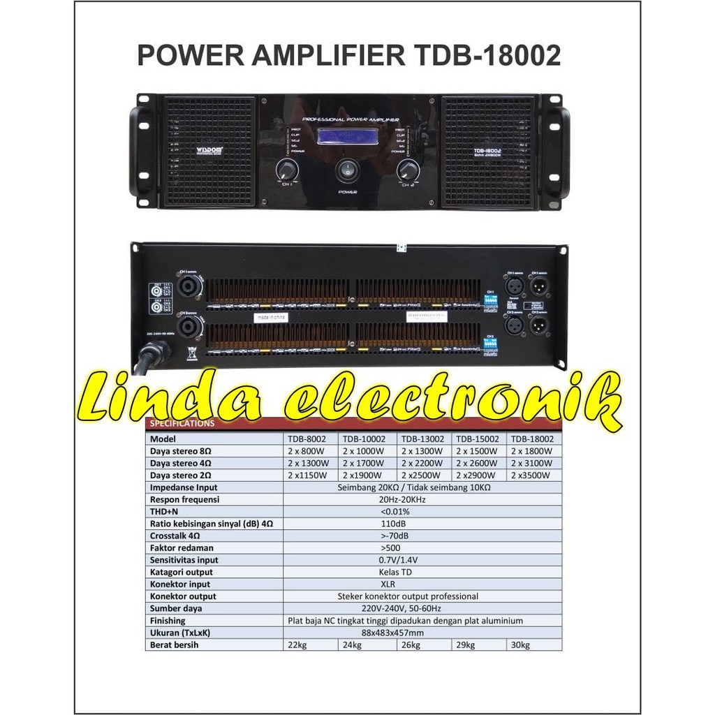 power wisdom TDB18002 ORYGINAL TDB 18002