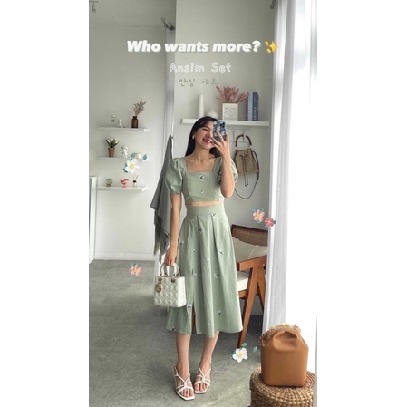 [pelunasan] ansim set sage green
