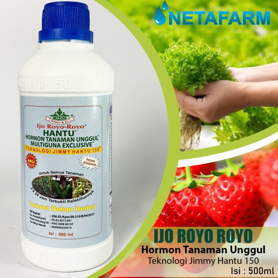 Pupuk Organik JIMMY HANTU Ijo Royo Hormon Multiguna 500ml