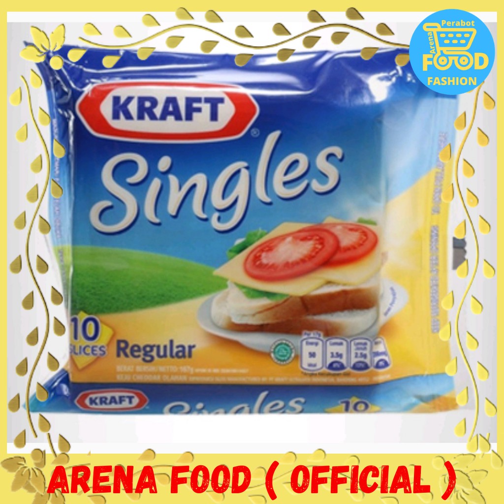 

[✓COD] KRAFT SINGLES REGULAR 10 SLICE | KEJU KRAFT ~KRAFT