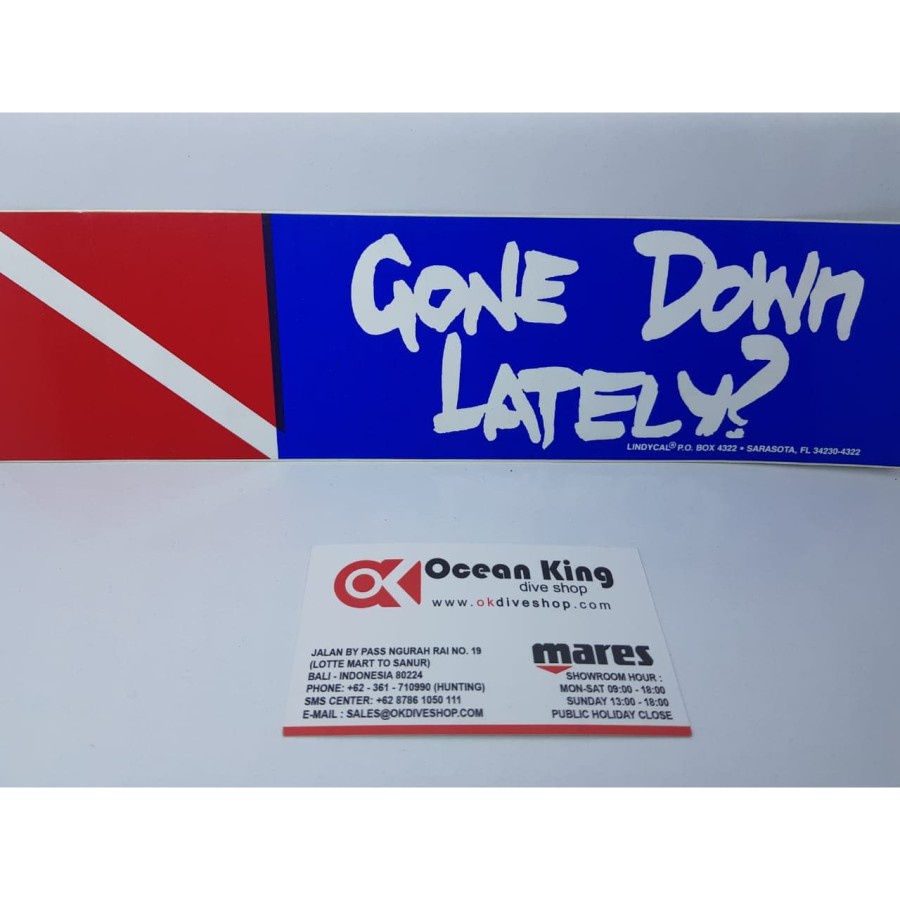 

STICKER GONE DOWN LATELY