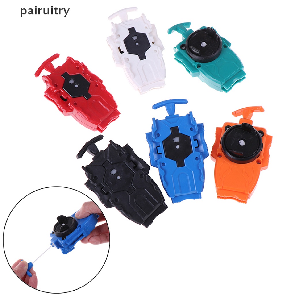 Prt Beyblade beylauncher burst string launcher Warna Merah Oranye Biru Hijau Hitam Putih PRT