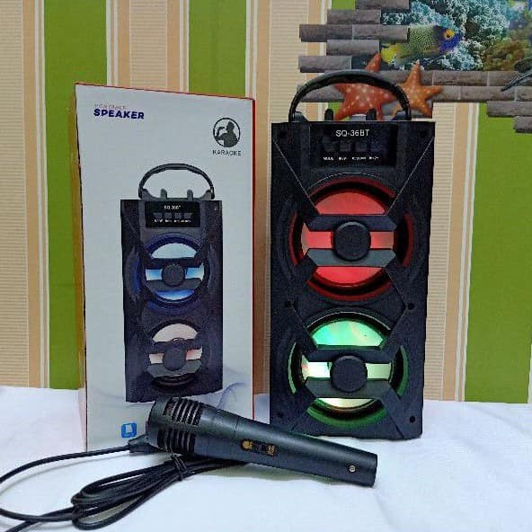 Speaker Bluetooth Karaoke MH-36BT plus mic karaoke