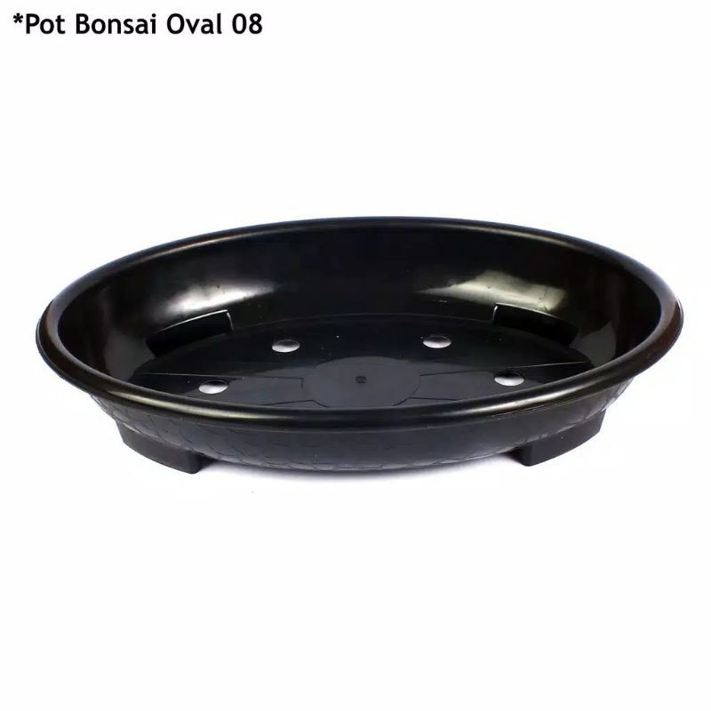 pot bonsai oval 08,,warna hitam