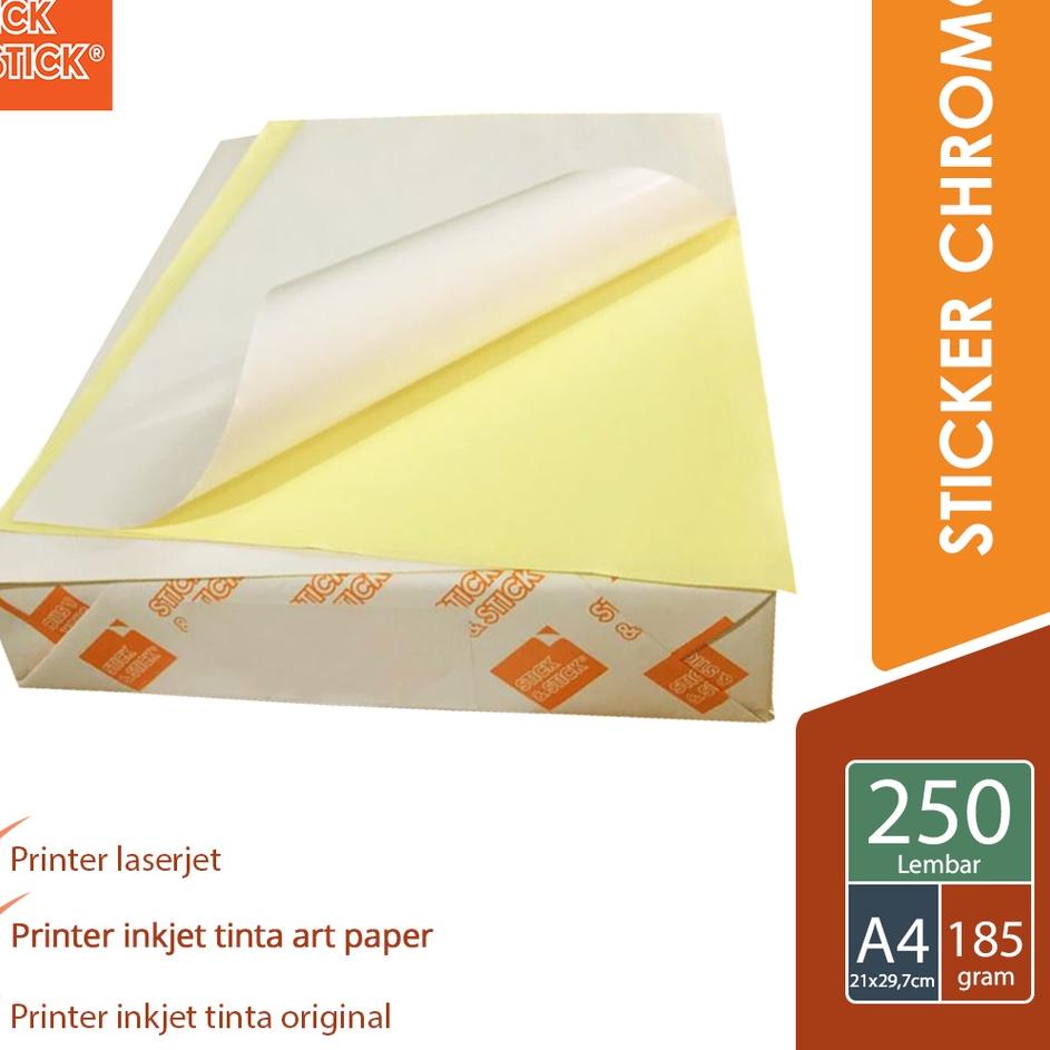 

Update! Sticker CHROMO Glossy A4 Isi 50 Lembar