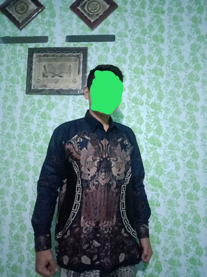 Kemeja Batik Pria Lengan Panjang Murah Seragam M L Xl Xxl