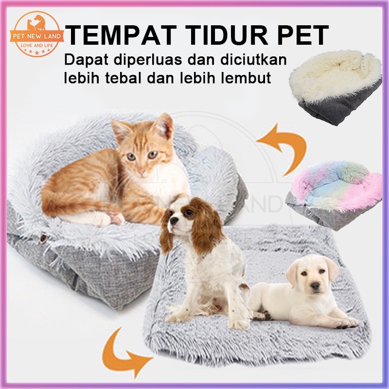 Tempat Tidur Kucing Anjing Alas Bulu Kasur kucing Anjing Sarang Kucing Cat Bed Aksesoris Hewan