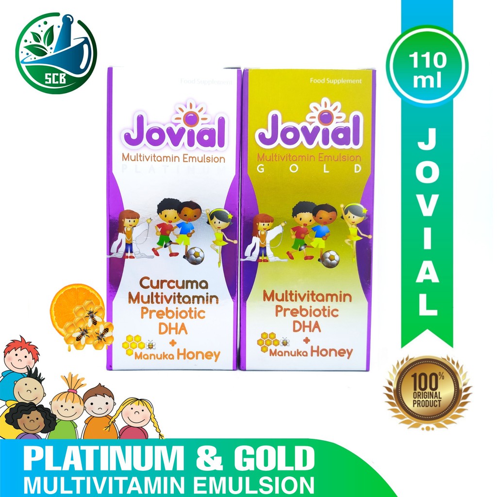 Jovial Platinum & Gold Syrup 110ml - Multivitamin Emulsion