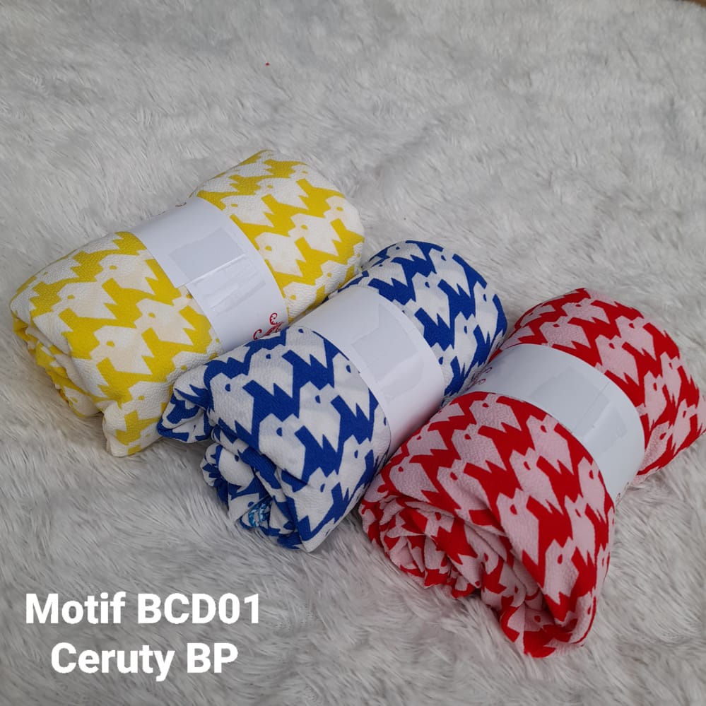 Jilbab Pashmina Ceruty motif adem tebel bubble murah