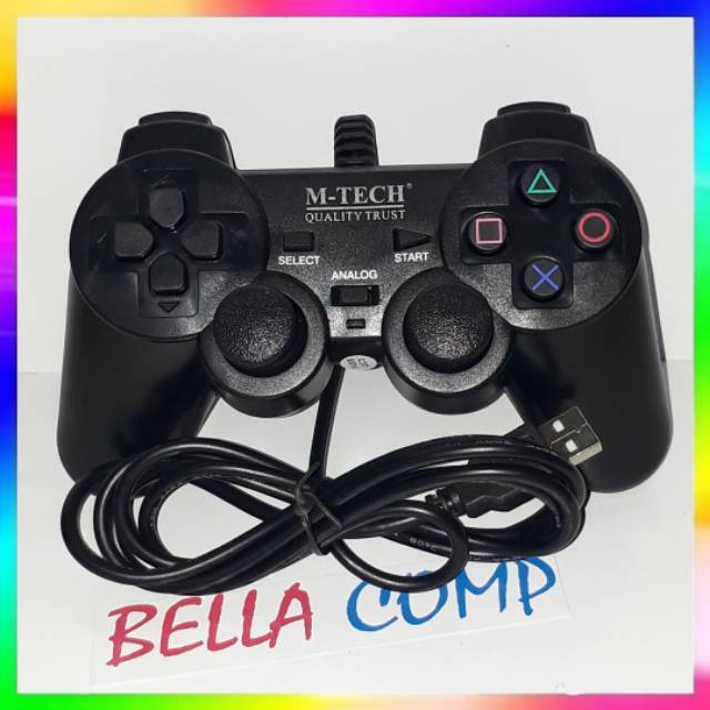 Stick stik PS Single Hitam M-tech Gamepad - USB