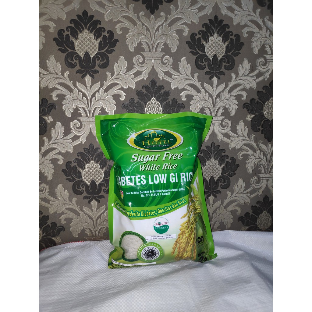 

Beras Hotel - Sugar Free White Rice - Beras Putih Bebas Gula - Beras Organik 2 Kg