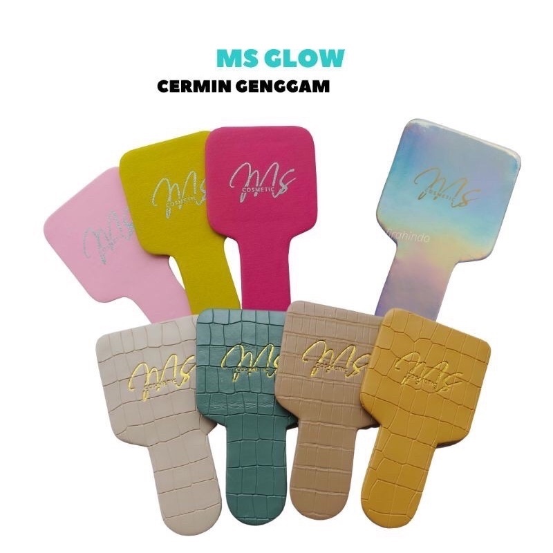 READY Kaca MS Glow Kaca MS Kosmetik Cermin Genggam MsGlow Cermin Ms Cosmetic-KACA WARNA RANDOM