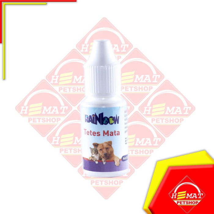 Obat Tetes mata Kucing Anjing kelinci Mata merah Radang Rainbow 8 Ml