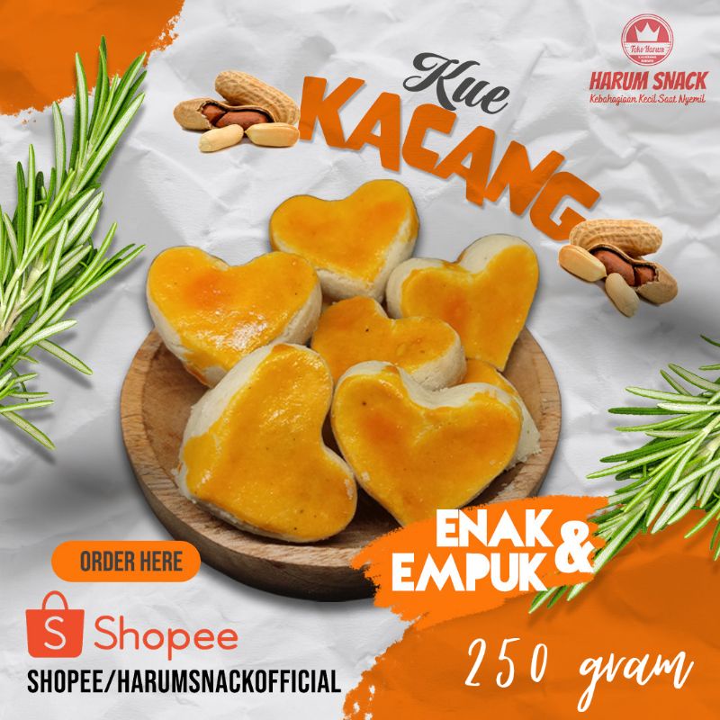 

Piscoklegit_ Kue Kacang Love 250 Gram [Harum Snack Official] Snack Kiloan Makanan Ringan Cemilan