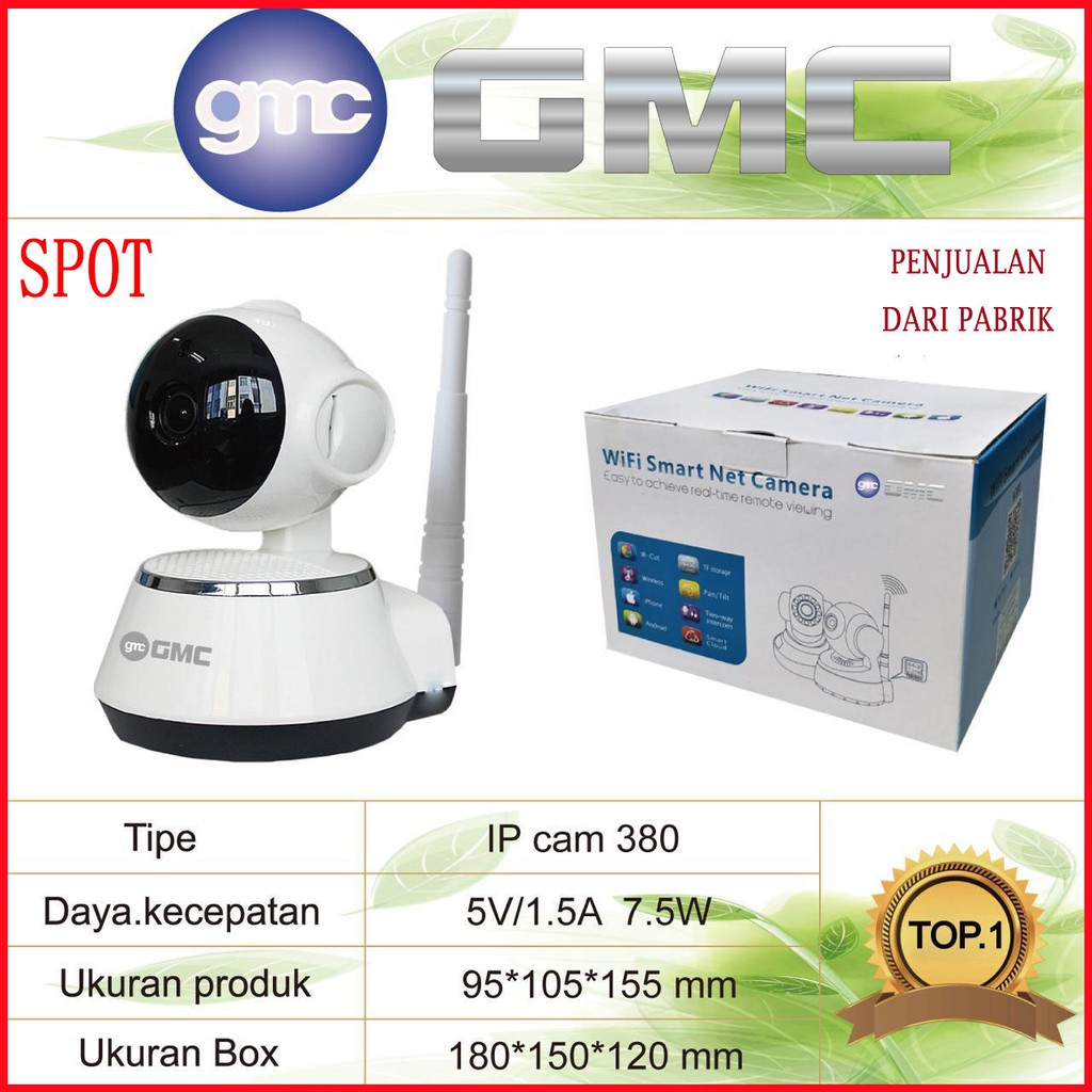 Camera CCTV  / CCTV Camera Mini / ip camera v380 wi-fi cctv dual antena gmc ip388