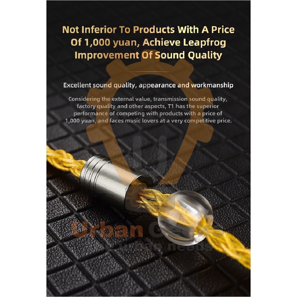 QKZ T1 200 cores 8 strand OFC copper silver-plated upgrade cable wire 3.5mm QDC