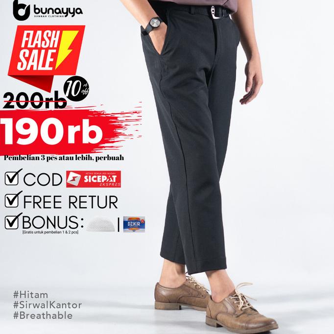 Celana Sirwal / Sirwal Kantor / Sirwal Formal Bunayya Premium Murah
