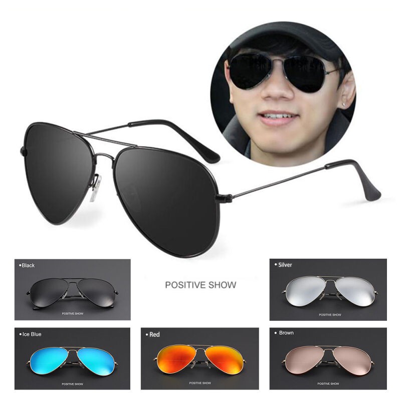 Fashion Aviator Polarized Sunglasses Hitam - Navy