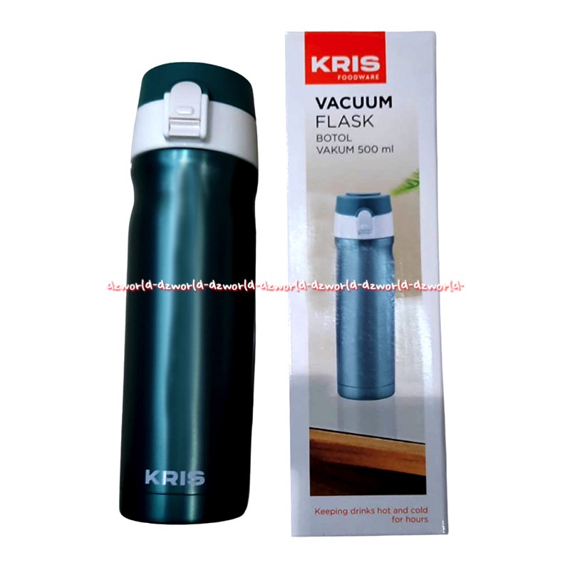 Kris Thermal Vacuum Flask Blue 500ml Botol Minum Panas Dingin Tosca Termos Toska 500 ml