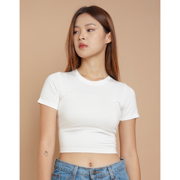 MODAVIE - MARSHA CROP TOP Kaos Crop Tee Wanita