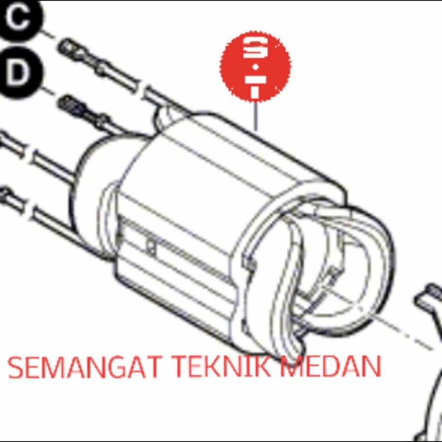 STATOR FIELD SPUL GRENDA TANGAN GWS900-100 GWS 900-100 900 - 100 BOSCH