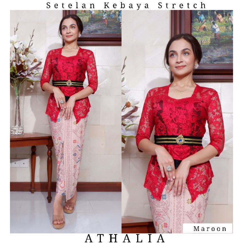 Setelan Kebaya Kutubaru Stretch Athalia