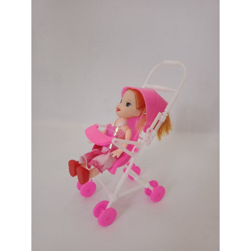 Mainan Boneka Barbie Troli Mini