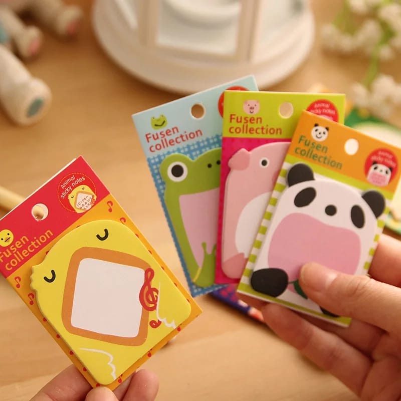 STICKY NOTES ANIMAL // Post It Note Karakter // Memo Kertas Tempel Binatang // ATK Lucu Murah COD